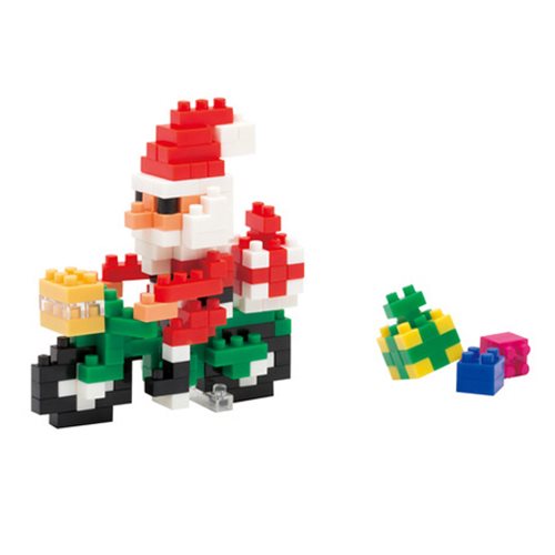 Santa Claus on Bike Nanoblock Constructible Figure